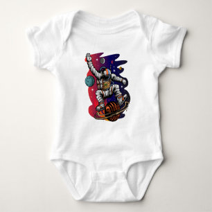 Weltraumfahrt Baby Strampler