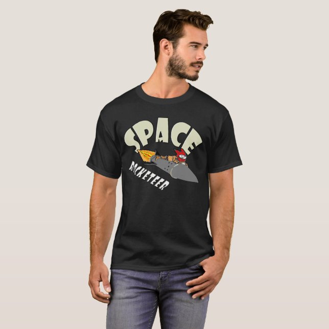 Weltraumfahrt eines Raketenführers T-Shirt (Vorne ganz)