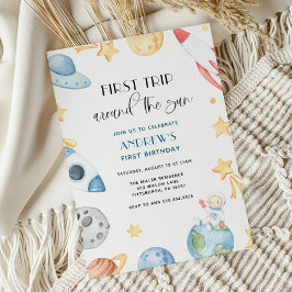 Weltraumfahrt zum Geburtstag der Sonne Einladung