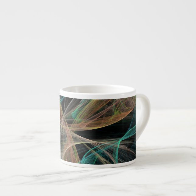Weltraumfantasie Espressotasse (Vorderseite Rechts)