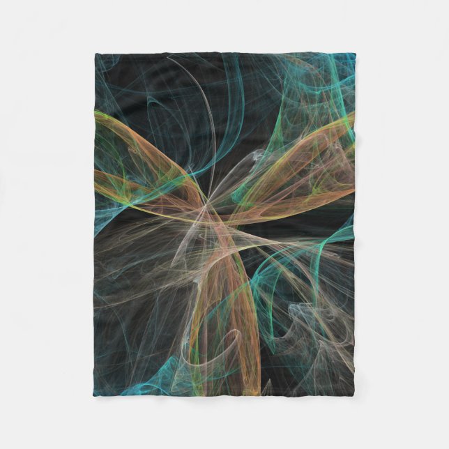 Weltraumfantasie Fleecedecke (Vorderseite)