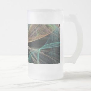 Weltraumfantasie Mattglas Bierglas