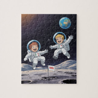 Weltraumforscher-Puzzle