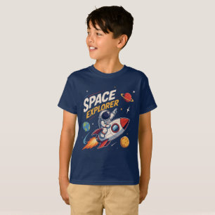 Weltraumforscher-Raketen-Abenteuer T-Shirt