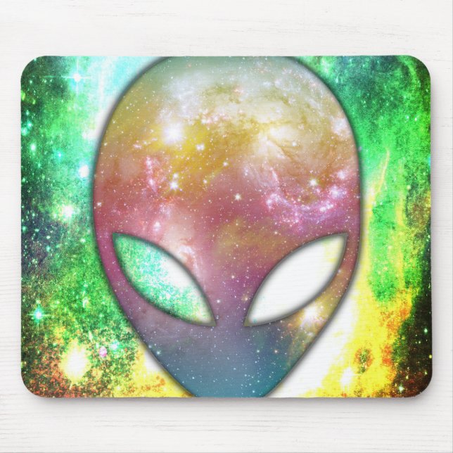 Weltraumforschung Alien Mousepad (Vorne)