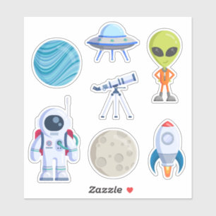 Weltraumforschung Aufkleber