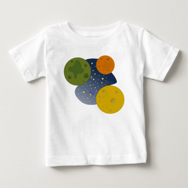 Weltraumforschung Baby T - Shirt (Vorderseite)