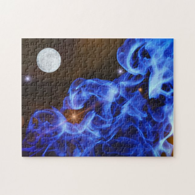 Weltraumforschung Moon Stars Art Puzzle (Horizontal)