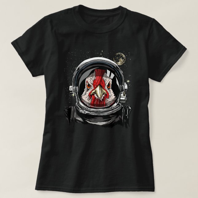 Weltraumforschungs-Astronom T-Shirt (Design vorne)