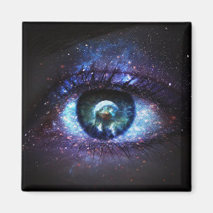 Weltraumgalaxie Earth Eye Magnet