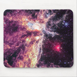 Weltraumgalaxie flammende aufstrebende Galaxie Mousepad