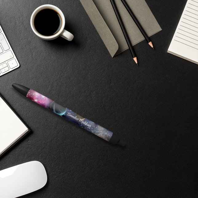 Weltraumgalaxie-Sonnensystem Mit Monogramm Kugelschreiber (Von Creator hochgeladen)