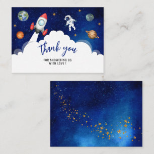 Weltraumgalaxie Sterne danke Mitteilungskarte