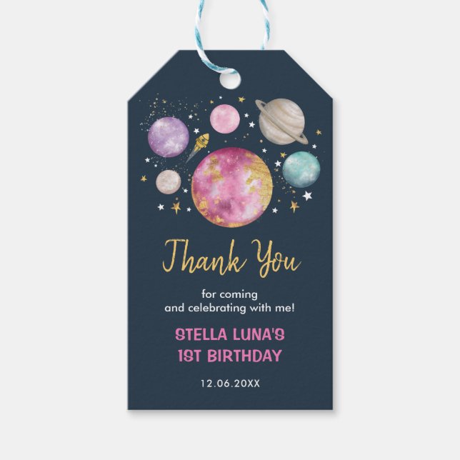 Weltraumgalaxie Weltraumspazierweg Geschenkanhänger (Vorderseite)