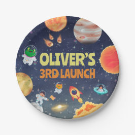 WeltraumGeburtstag Pappteller