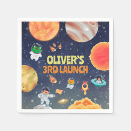 WeltraumGeburtstag Serviette