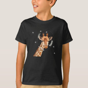 Weltraumgiraffe und Sterne T-Shirt