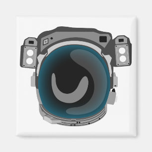Weltraumhelm Magnet