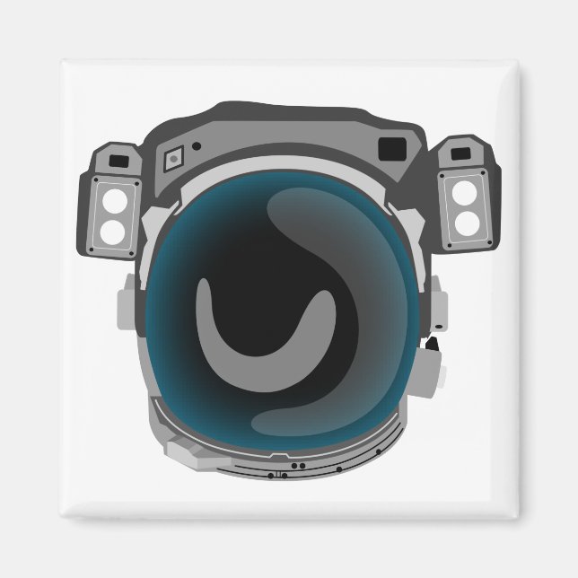 Weltraumhelm Magnet (Vorne)