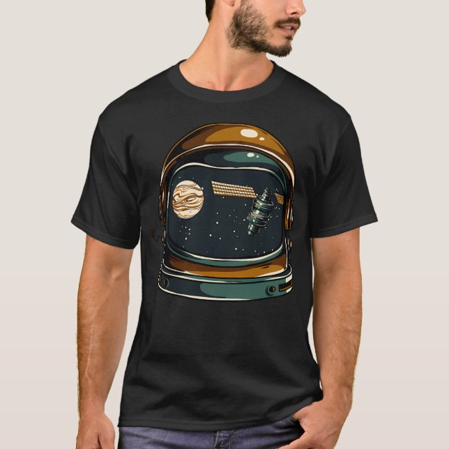 Weltraumhelm - T-Shirt (Vorderseite)