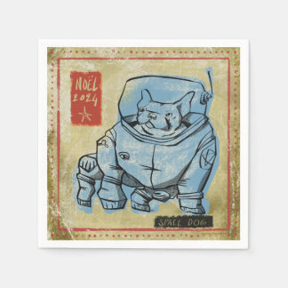 Weltraumhund Serviette