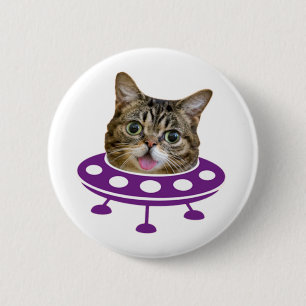 Weltraumkatze Button