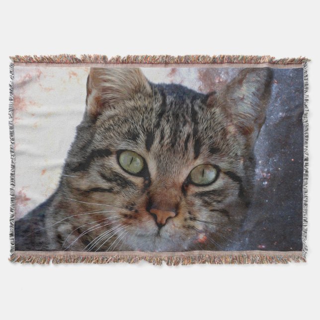 Weltraumkatze Decke (Vorderseite)