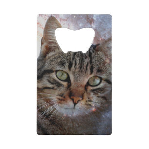 Weltraumkatze Geldbeutel Flaschenöffner