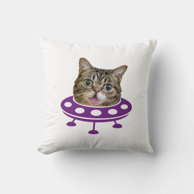 Weltraumkatze Kissen (Vorderseite)