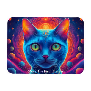 Weltraumkatze Kosmische Felin Magnet