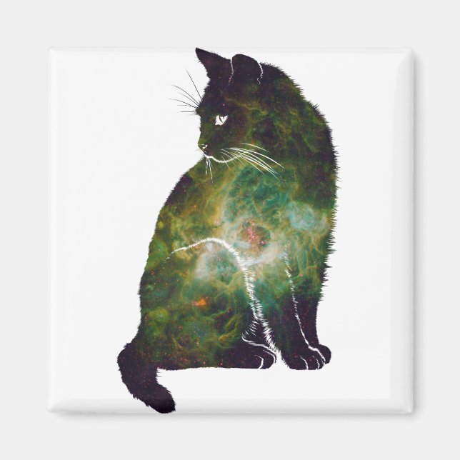 Weltraumkatze Magnet (Vorne)
