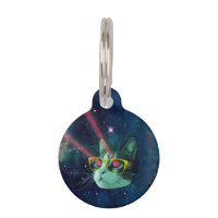 Weltraumkatze mit gelber Brille