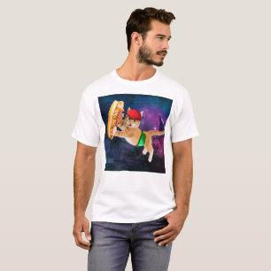 Weltraumkatze mit Kaps und Fanny Pack T-Shirt