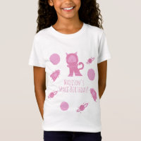 Weltraumkatze Pink Galaxy Geburtstag