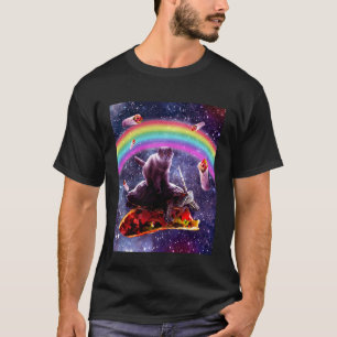 Weltraumkatze reitet auf Schildkröteneinhorn - Tac T-Shirt