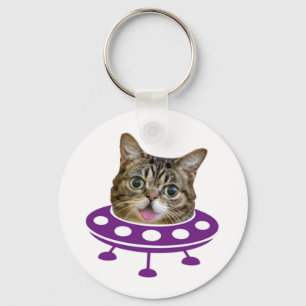 Weltraumkatze Schlüsselanhänger