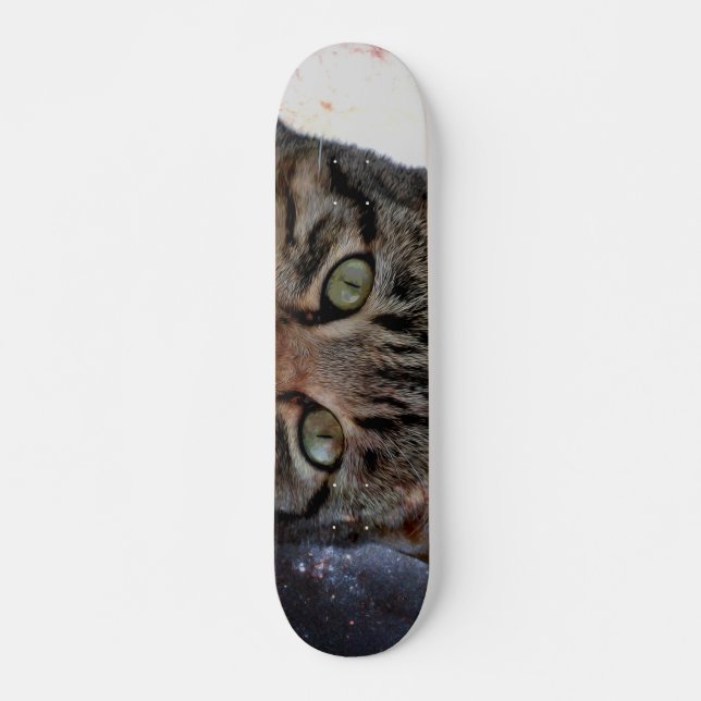 Weltraumkatze Skateboard (Vorne)