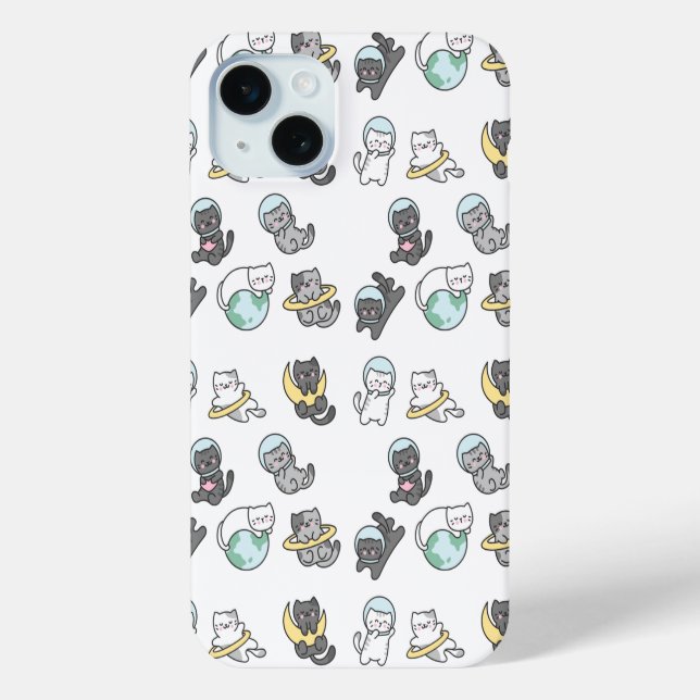 Weltraumkatzen Case-Mate iPhone Hülle (Rückseite)