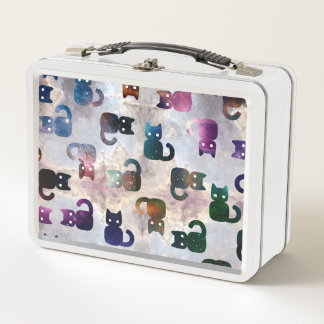 Weltraumkatzen | Galaxy Cat Metall Brotdose