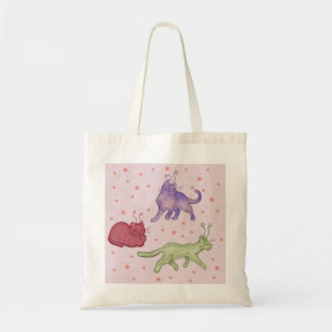 Weltraumkatzen Whimsical Space Cat Lustige Sci-Fi Tragetasche