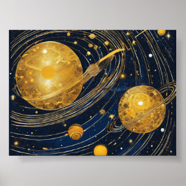 Weltraumkreise Poster