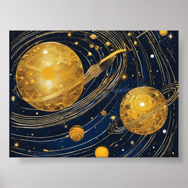 Weltraumkreise Poster (Vorne)