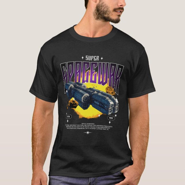 Weltraumkrieg T-Shirt (Vorderseite)