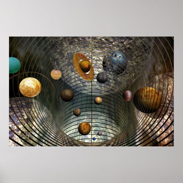 Weltraumkunst Poster (Vorne)