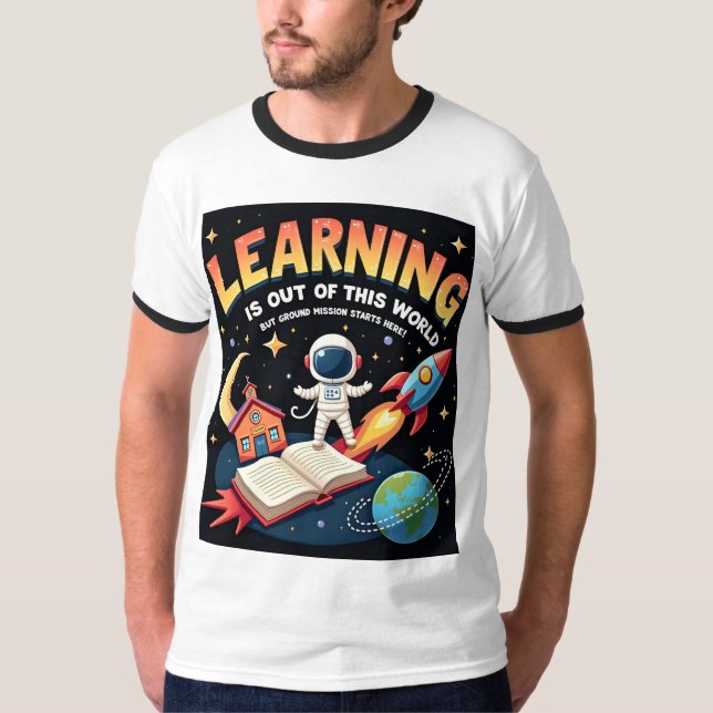 Weltraumlernender T - Shirt (Vorderseite)