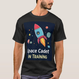 Weltraummarke im T - Shirt der Ausbildung