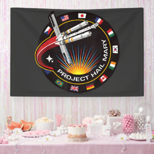 Weltraummissionsabzeichen Banner