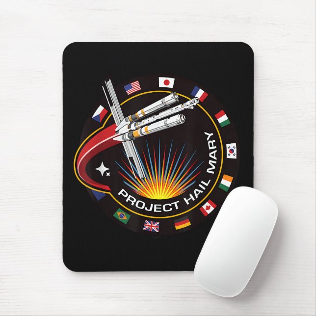 Weltraummissionsabzeichen Mousepad (Mit Mouse)