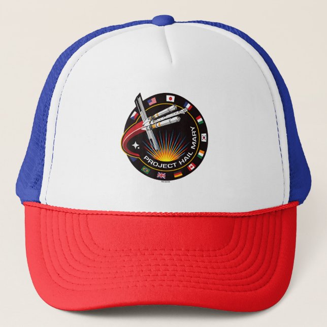 Weltraummissionsabzeichen Truckerkappe (Vorderseite)