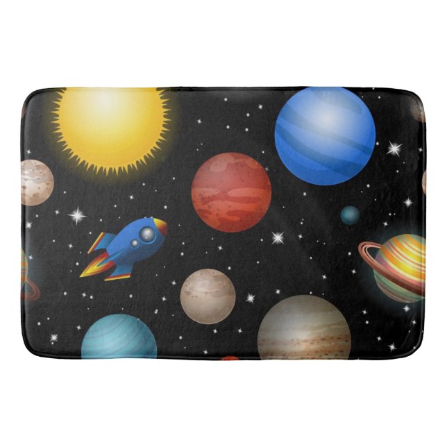 Weltraummuster Badematte (Vorderseite)